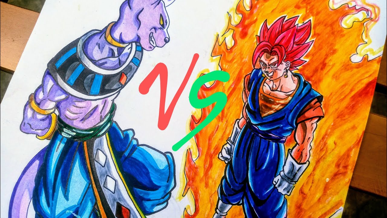 Como DESENHAR O BILLS Vs VEGETTO super sayajin GOD