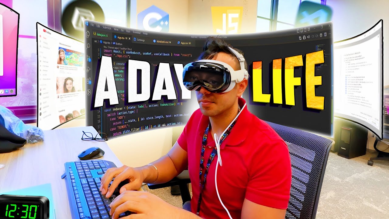 A Day in Life of a Software Engineer from Future! (Ft. Vision Pro)