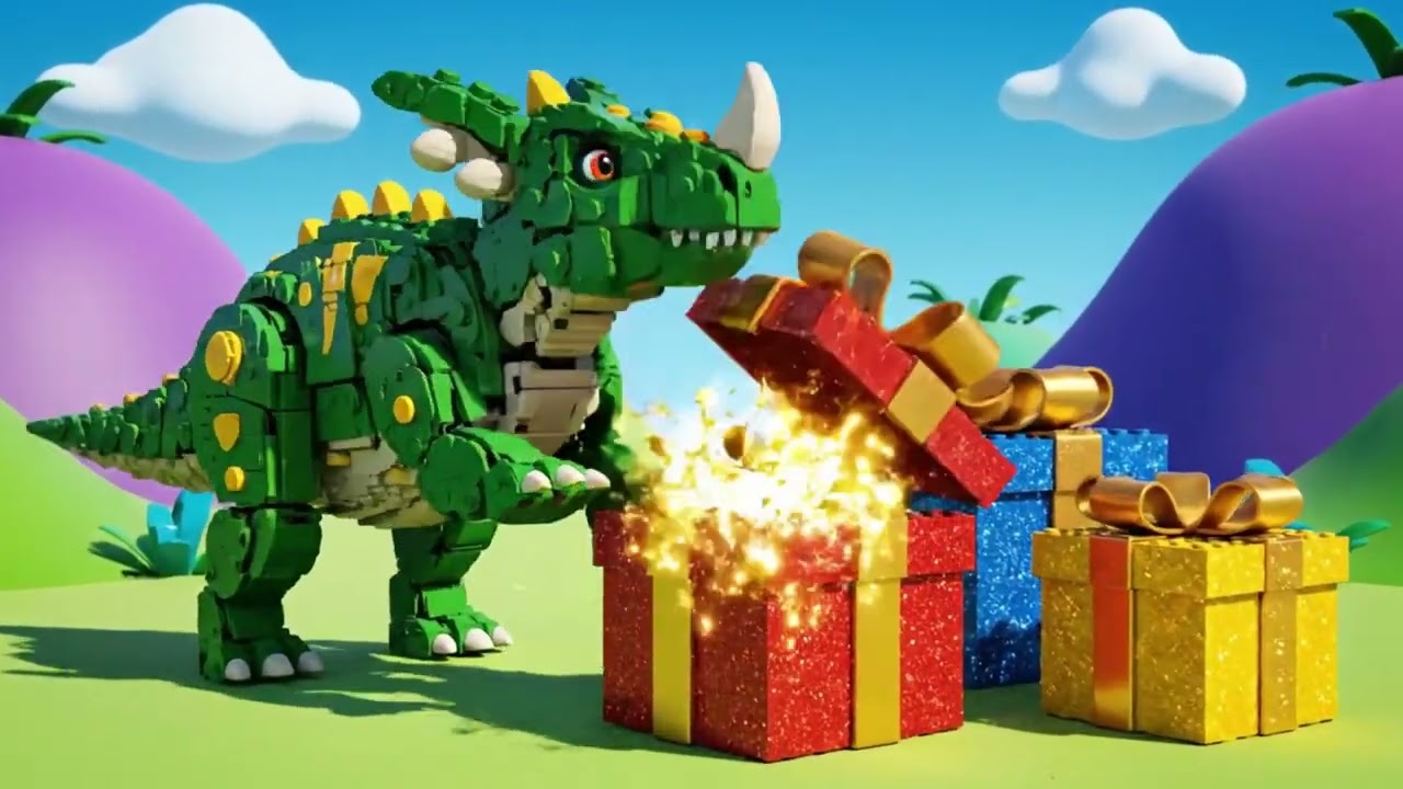 LEGO Dinosaur Opens a Magic Blind Box – Amazing Surprise