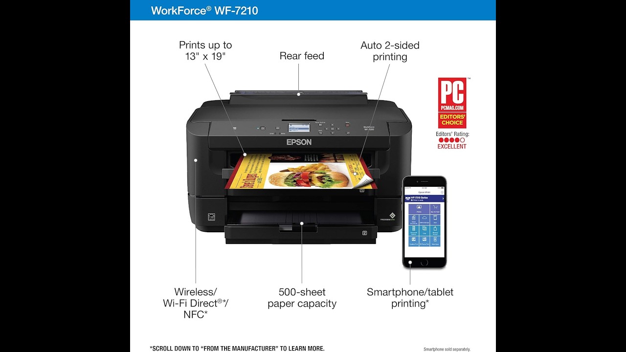 Epson WF-7210 Printer Review: Wide Format Printing Beast for Home & Office (13x19 Prints!)