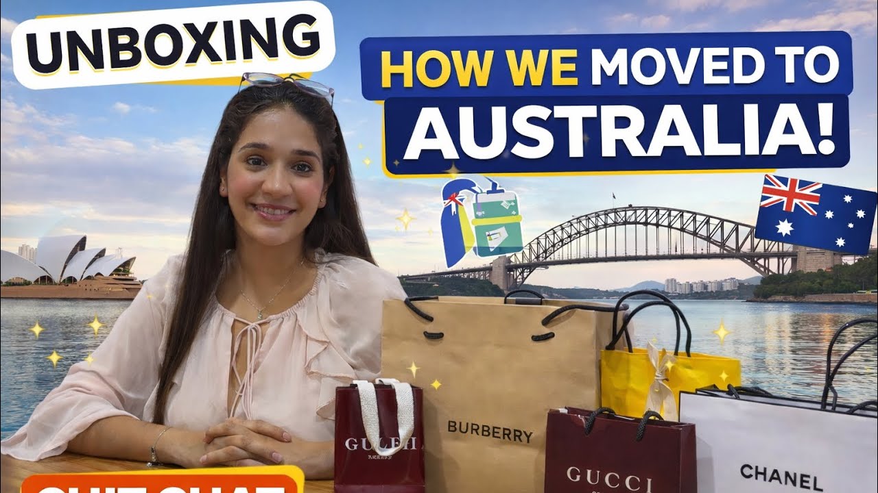 A Chit Chat,Unboxing & how we moved to Australia Video #haul #movingtoaustralia #unboxing #shopping 