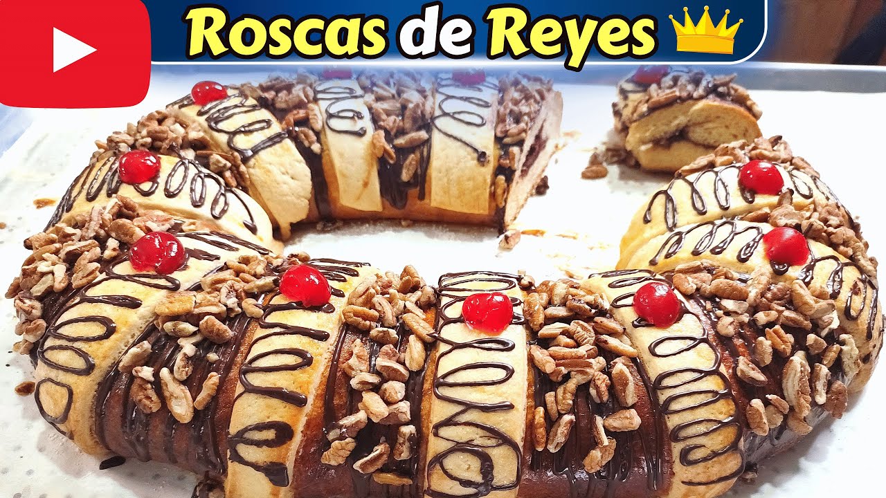 🔴ROSCA de REYES 👑Rellena de Nutella SUAVE y ESPONJADITA Dulce Hogar Recetas 💕