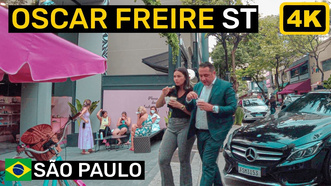 💰 Caminhando na rua mais LUXUOSA do BR 🤑🛍️ - Oscar Freire nos Jardins - São Paulo/SP - BRASIL - [4K]