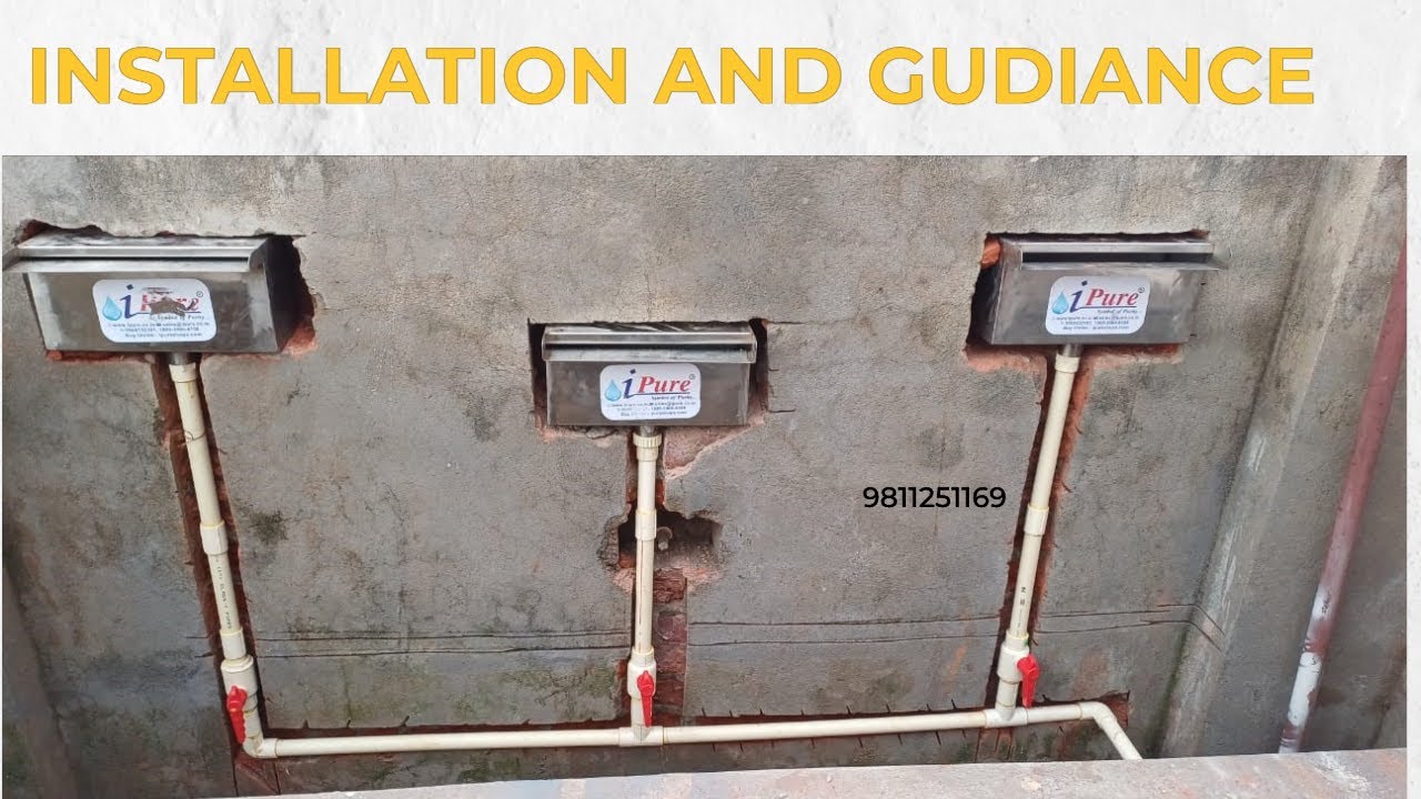 WATER FOUNTAIN CASCADE INSTALLATION & PIPE GUIDANCE / CASCADE FOUNTAIN - 9811251169