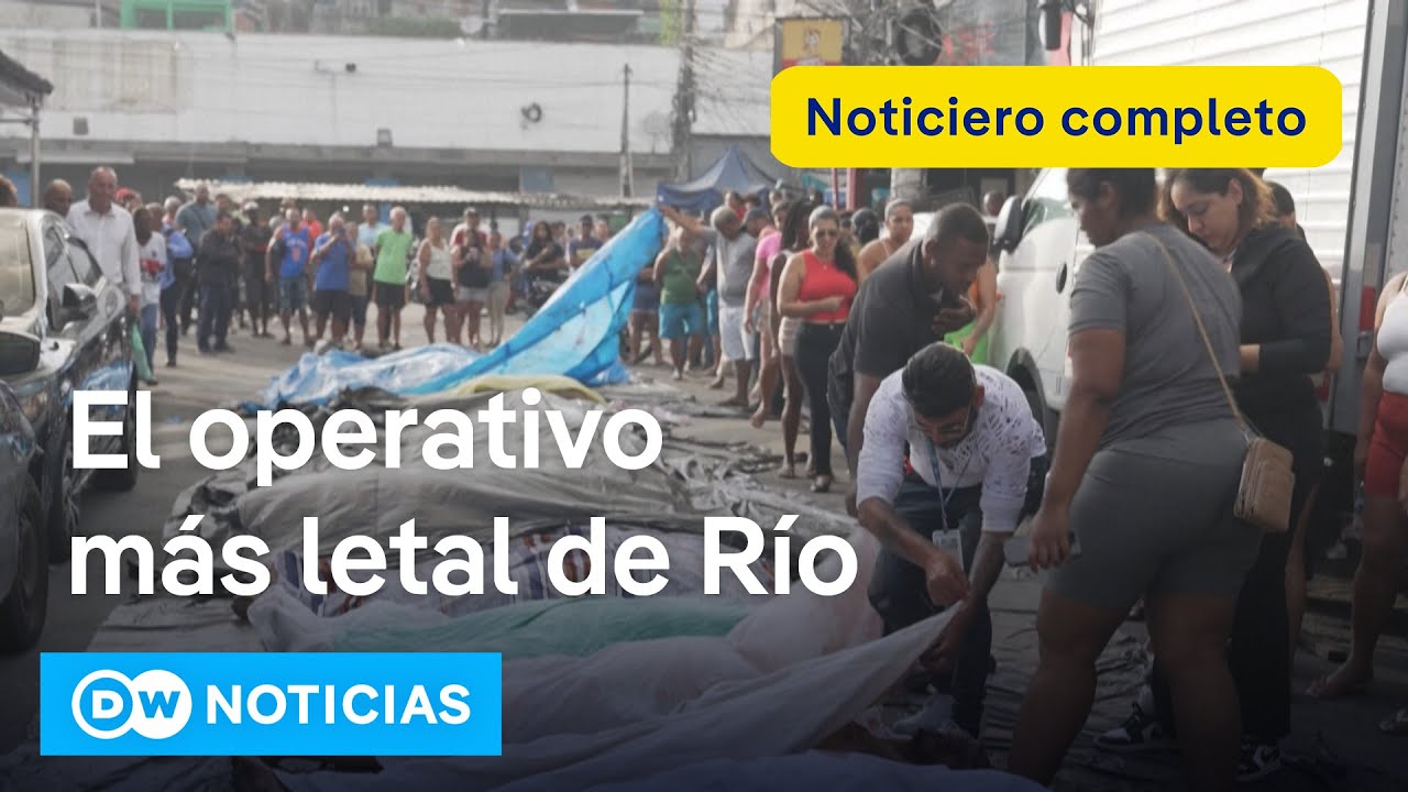 🔴 DW Noticias 29 de octubre: 132 muertos tras operaci&oacute;n policial contra el narcotr&aacute;fico en Brasil