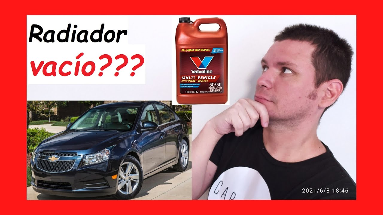 😎 Como poner o echar LÍQUIDO REFRIGERANTE al auto o carro Chevy CRUZE 2010 2011 2012 2013 2014 2015