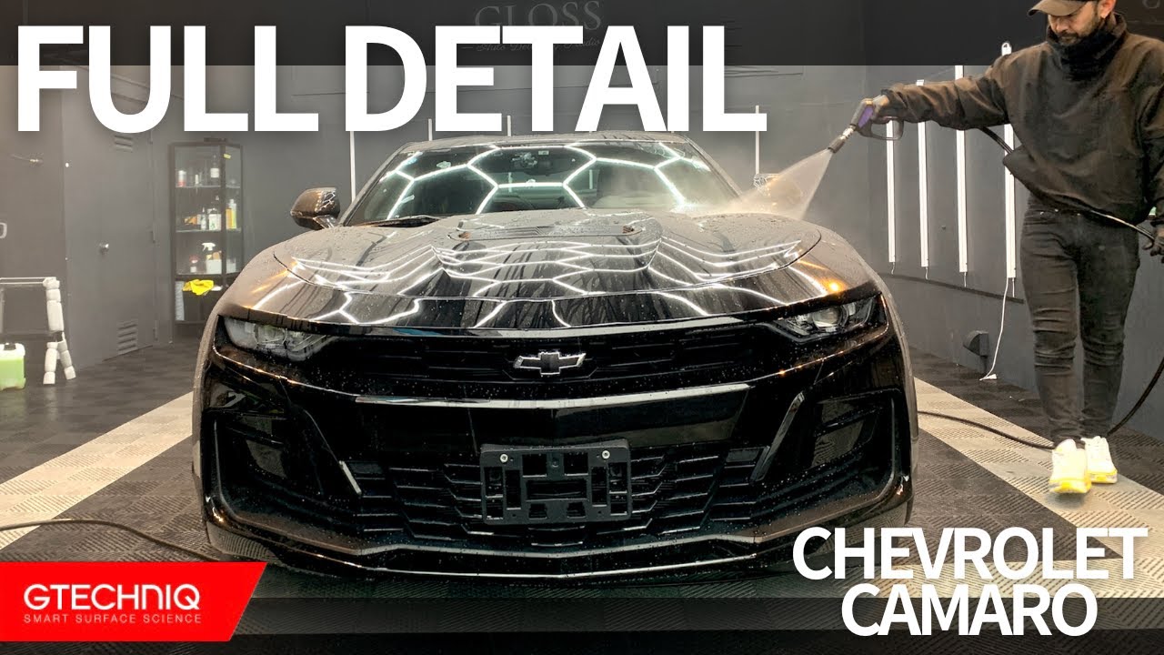 【ガレージ保管のカマロ】徹底洗車とポリッシュで下地を整えてのコーティング施工｜CAMARO｜CHEVROLET｜DETAILING｜GTECHNIQ｜