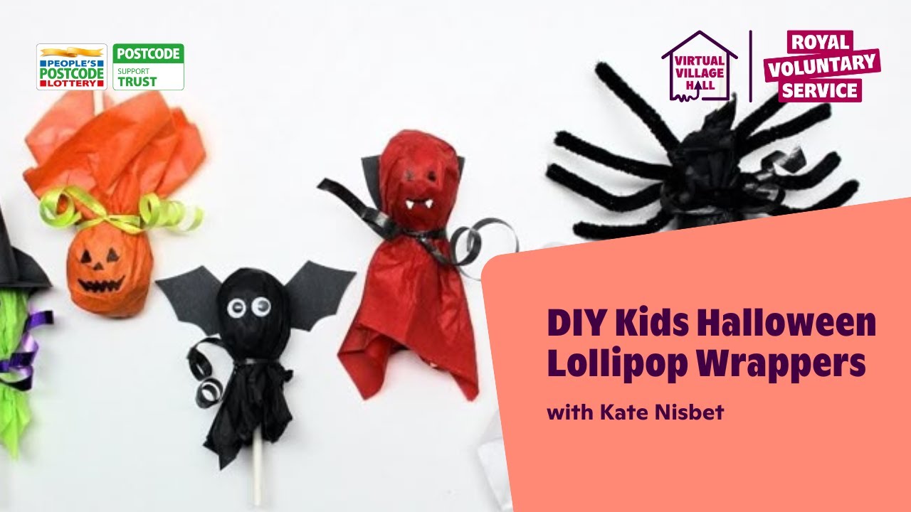 DIY Kids Halloween Lollipop Wrappers with Kate Nisbet 👻