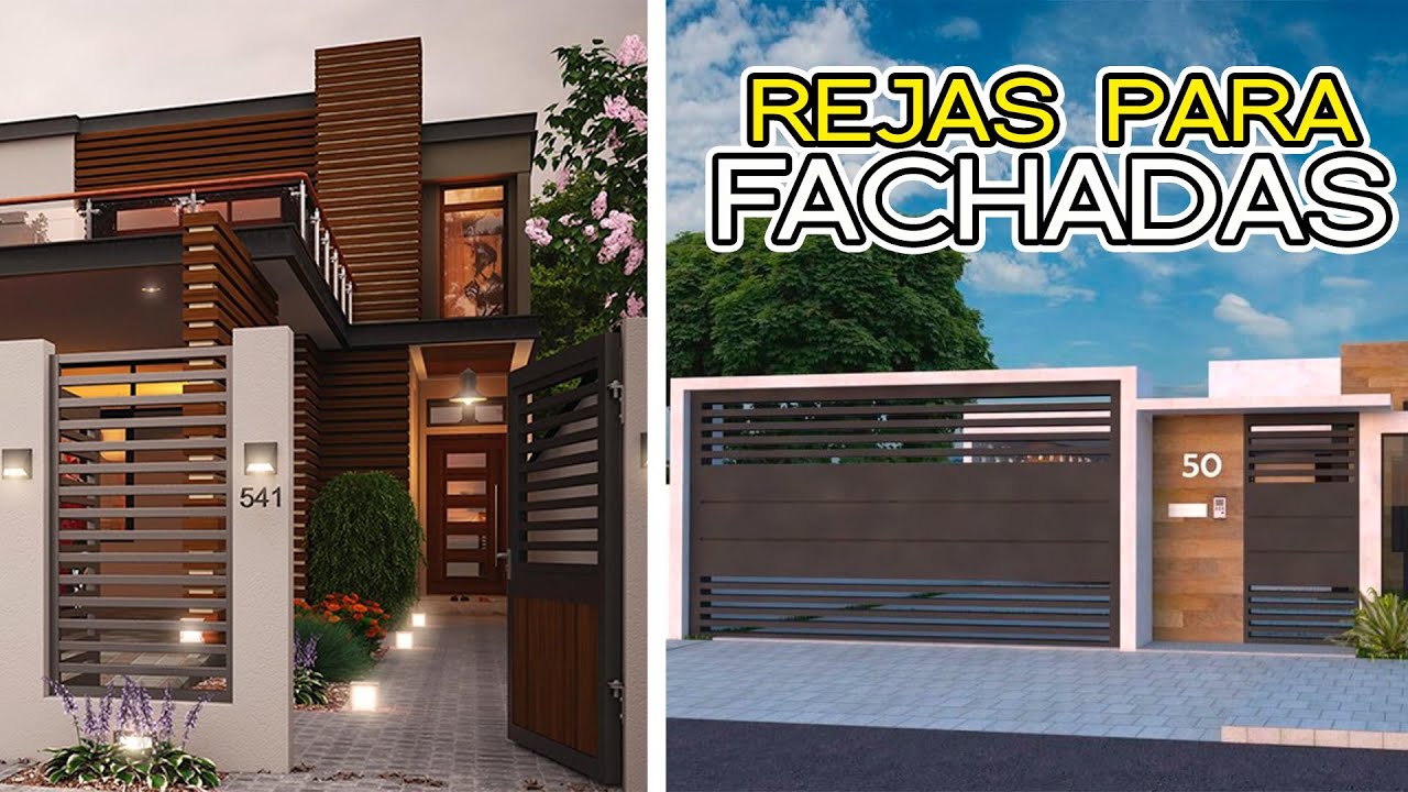 +60 Ideas de REJAS para FACHADAS DE CASAS | Rejas para ventanas y puertas