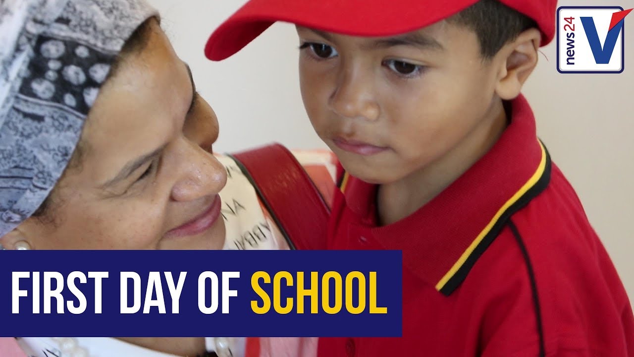 WATCH: Parents face tearful goodbyes as first graders start school