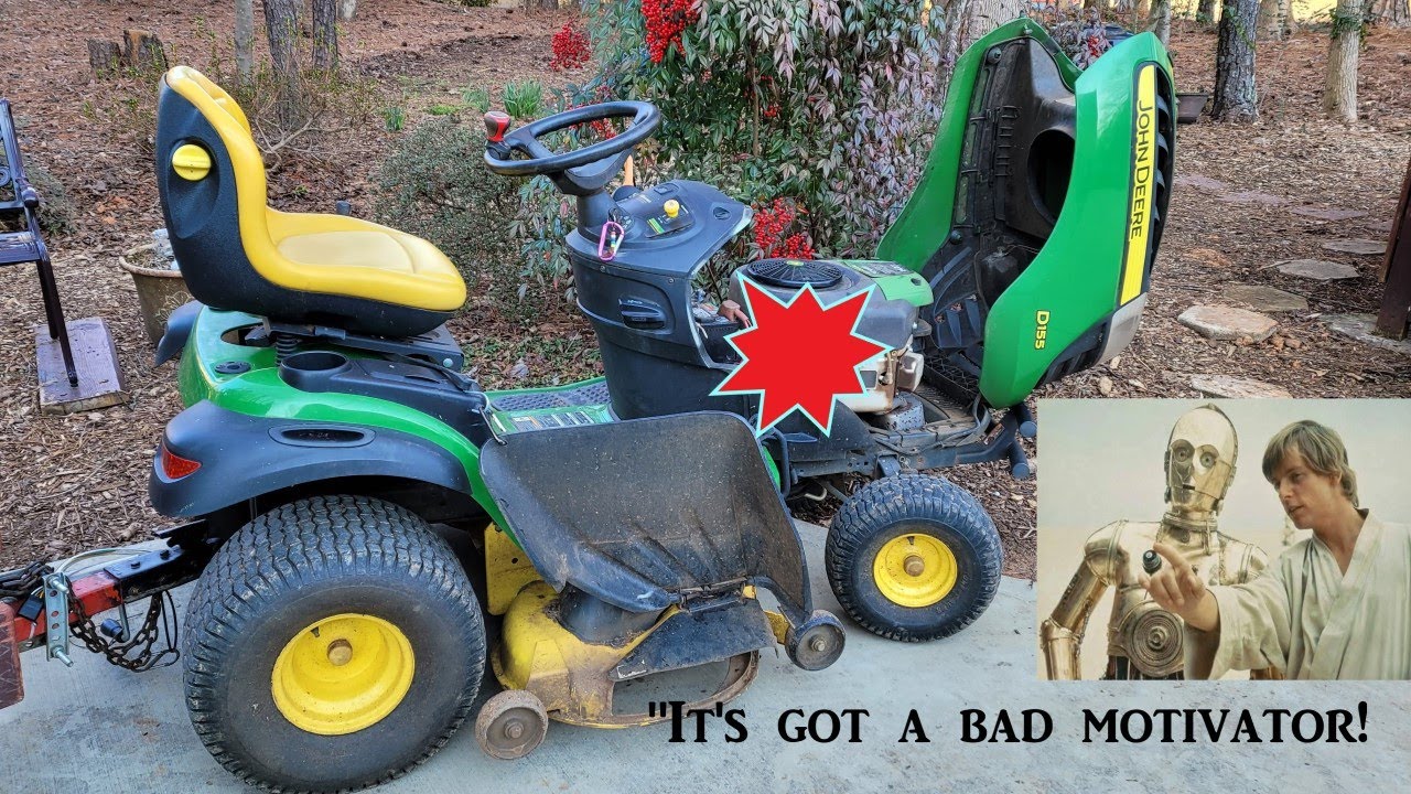 Замена соленоида стартера John Deere