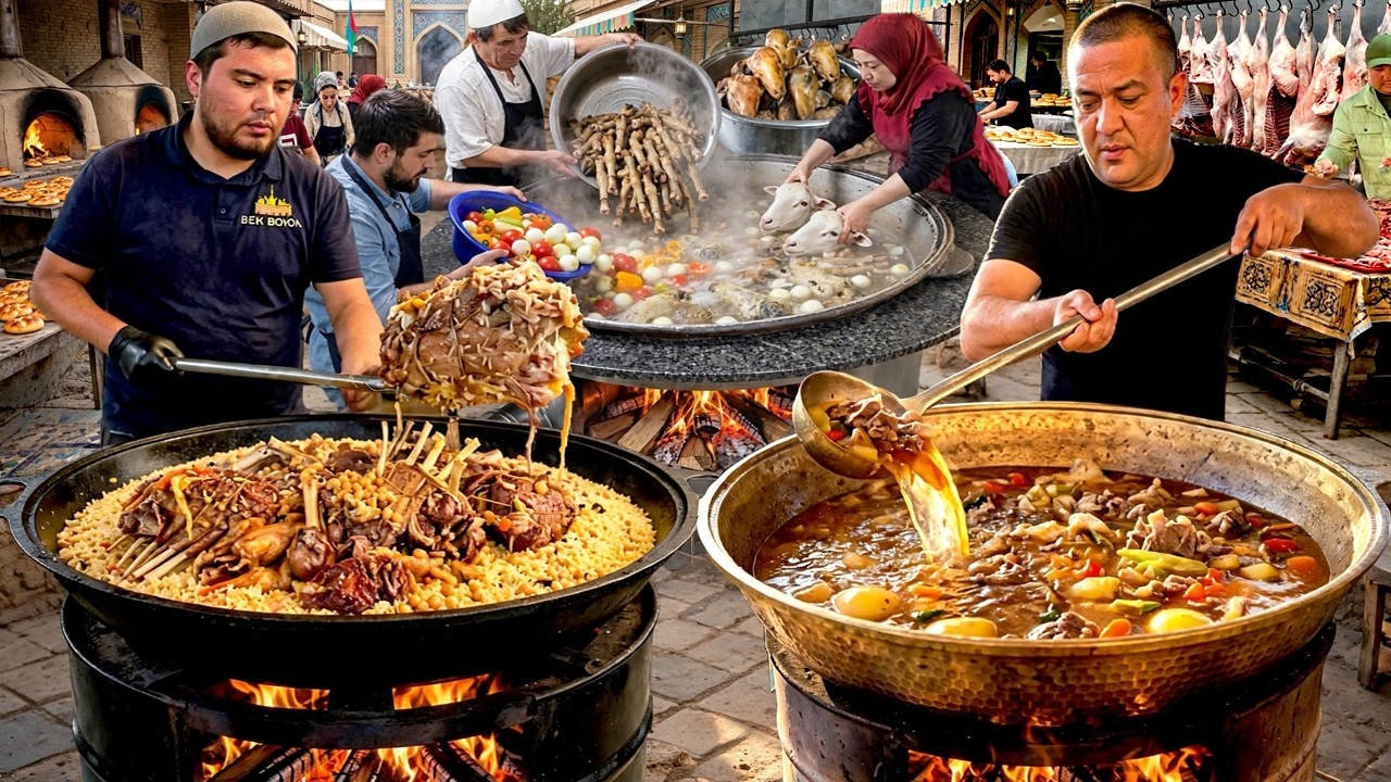 $ 2 UZBEK'S FAVOURITE BREAKFAST COLLECTION OPEN AT EARLY 5 AM | ULTIMATE UZBEKISTAN STREET FOOD