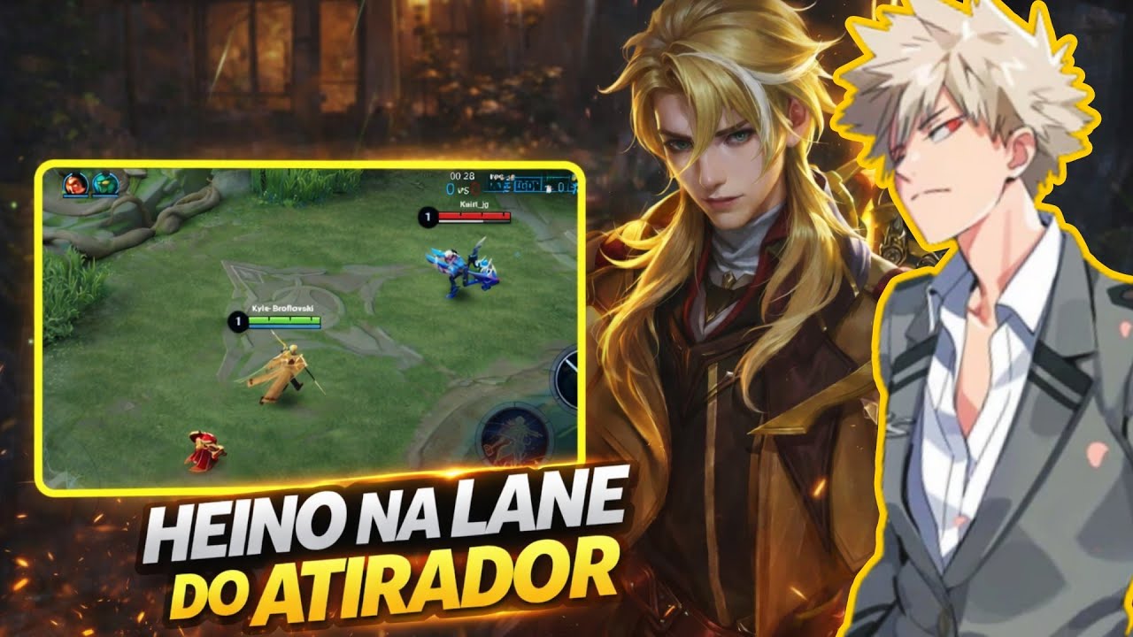 HEINO NA LANE DO ATIRADOR FULL DANO MAGICO | honor of kings 