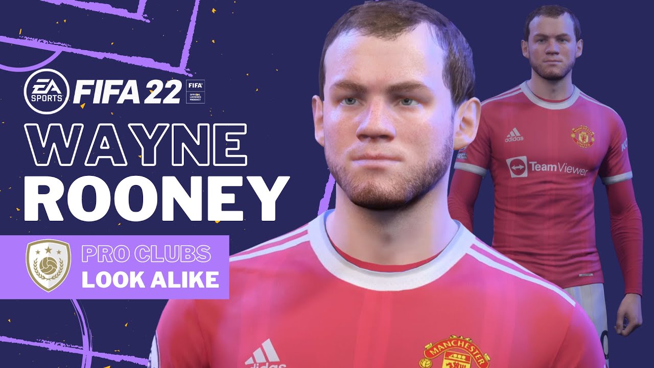FIFA 22 - WAYNE ROONEY Pro Clubs Look alike Build | Manchester United ICON Tutorial & Face