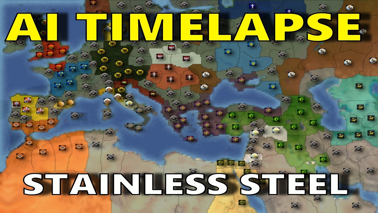Medieval 2 TW Stainless Steel Mod 400 Turn Timelapse