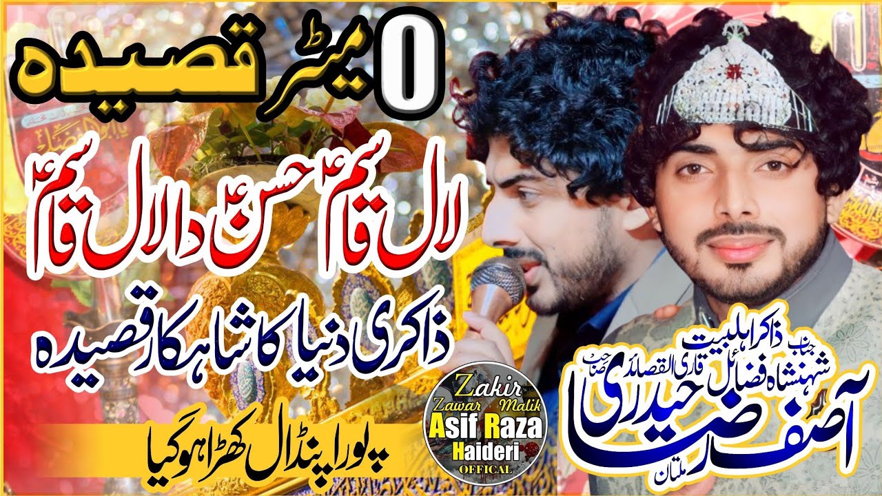 Lal Qasim |0 Meter Qasida | #2024 #qasida #zakirasifrazahaideri #zakirqaziwaseemabbas