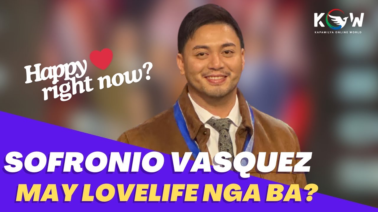 Sofronio sinagot ang maintrigang tanong kung may lovelife nga ba sya ngayon!