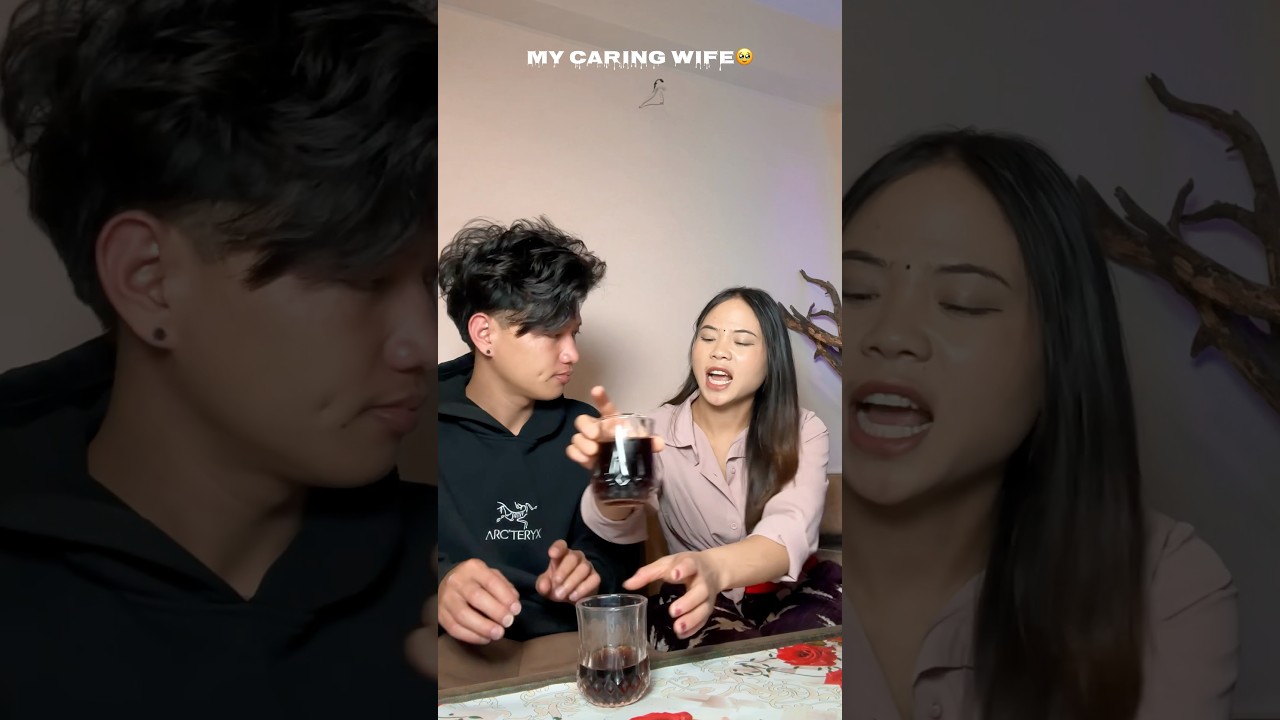 Mention your caring wife🤭 #susmi_x_milan #couples #shorts