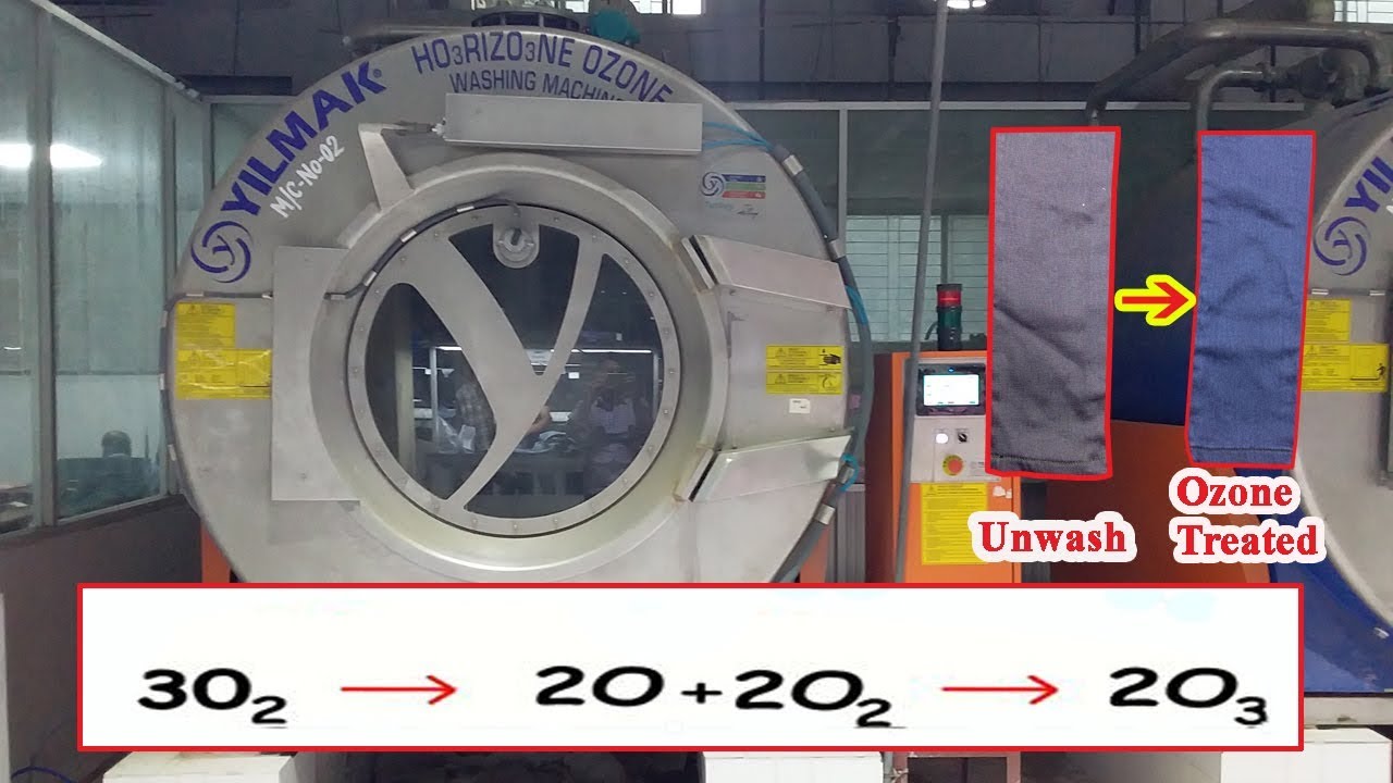 Ozone Process on Denim washing // Sustainable Wash of Denim pant