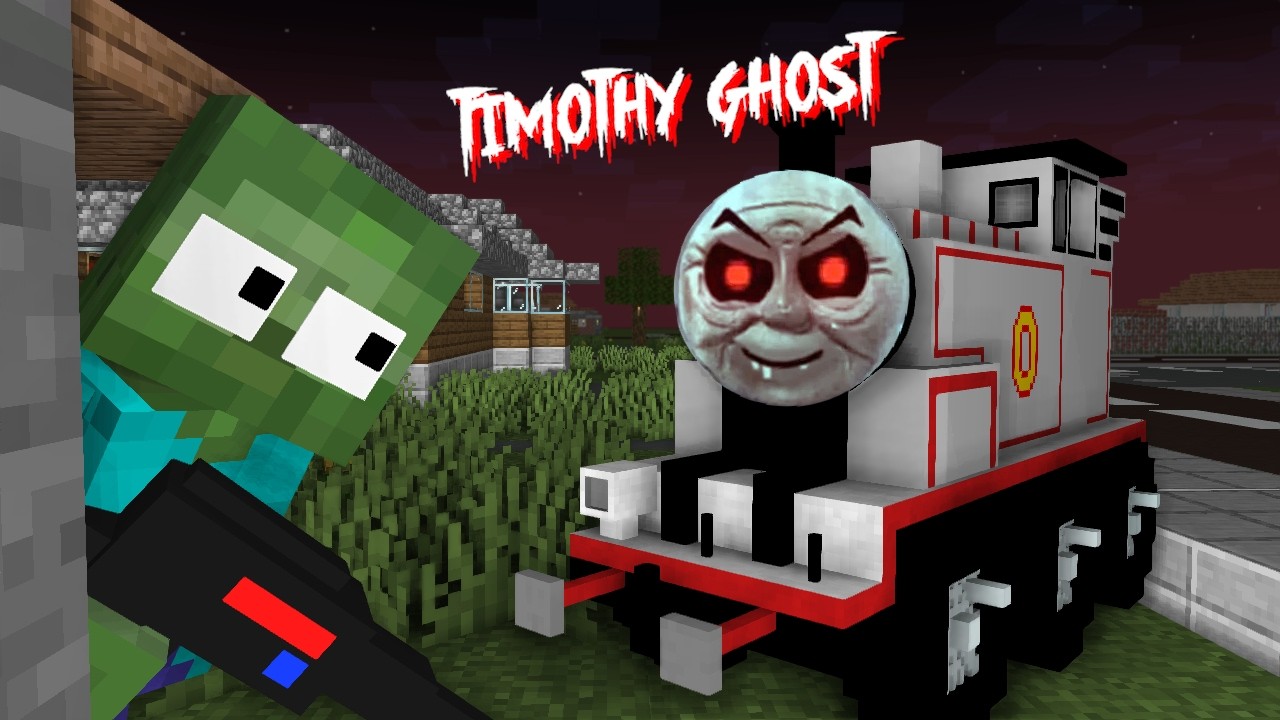 MONSTER SCHOOL HORROR: TIMOTHY GHOST VS GHOSTBUSTERS - Minecraft Animation