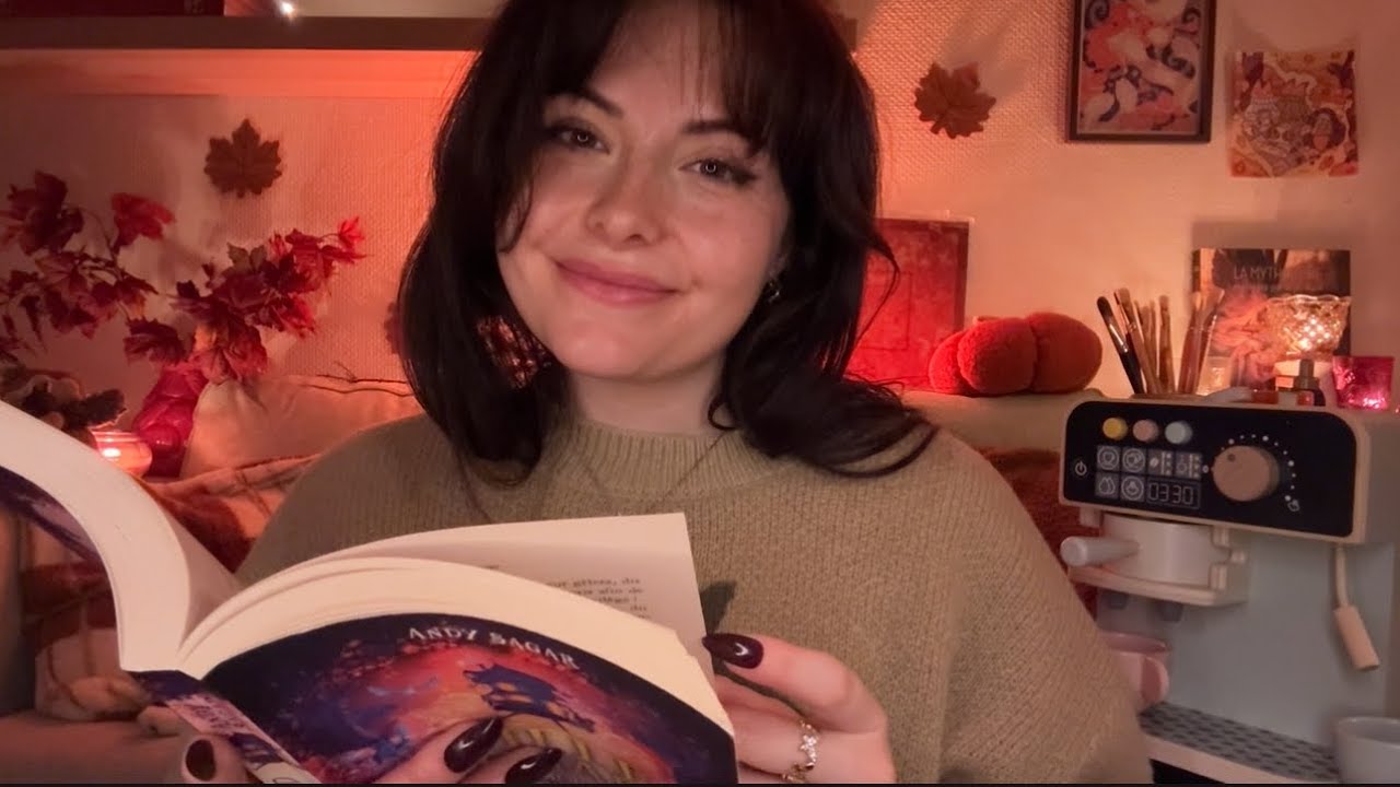 ASMR café librairie ~ soirée lecture 📖🍂