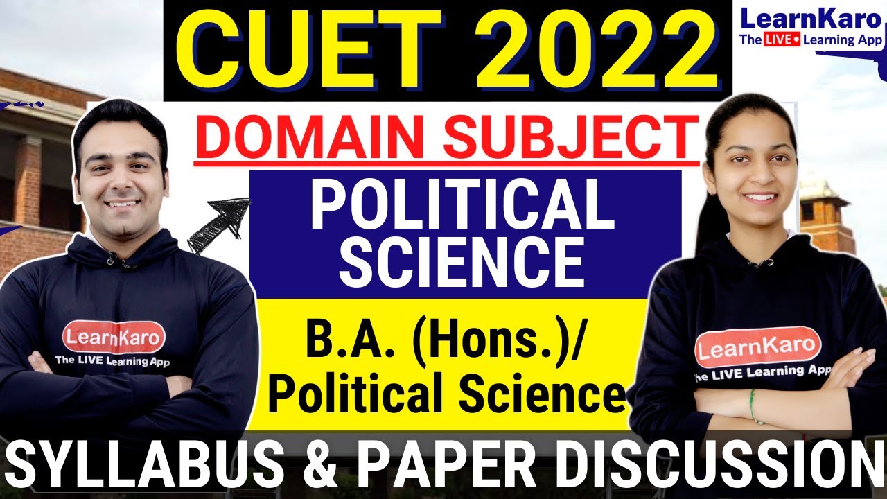 CUET Political Science - NCERT(New) Syllabus By NTA🔥 | List of Chapters (With Sample MCQs)​