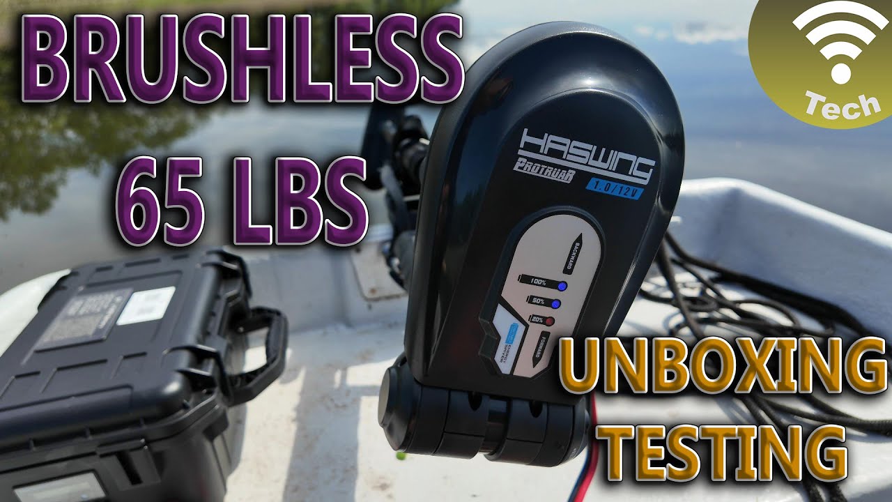 Haswing Protruar 1.0 - Brushless trolling motor - Unboxing and testing