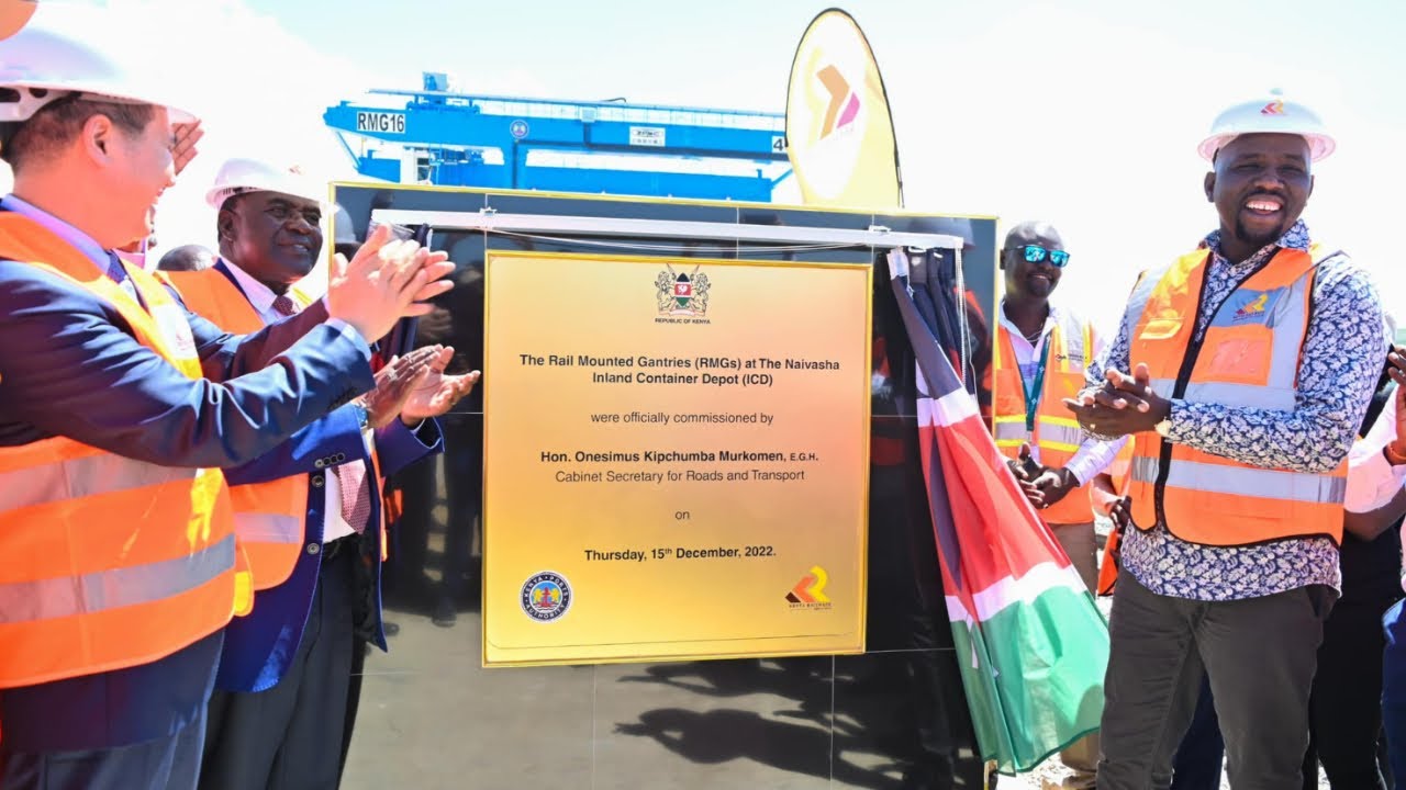 CS Murkomen Commissions the Rail Mounted Gantry Cranes (RMGs) at the Naivasha Inland Container Depot