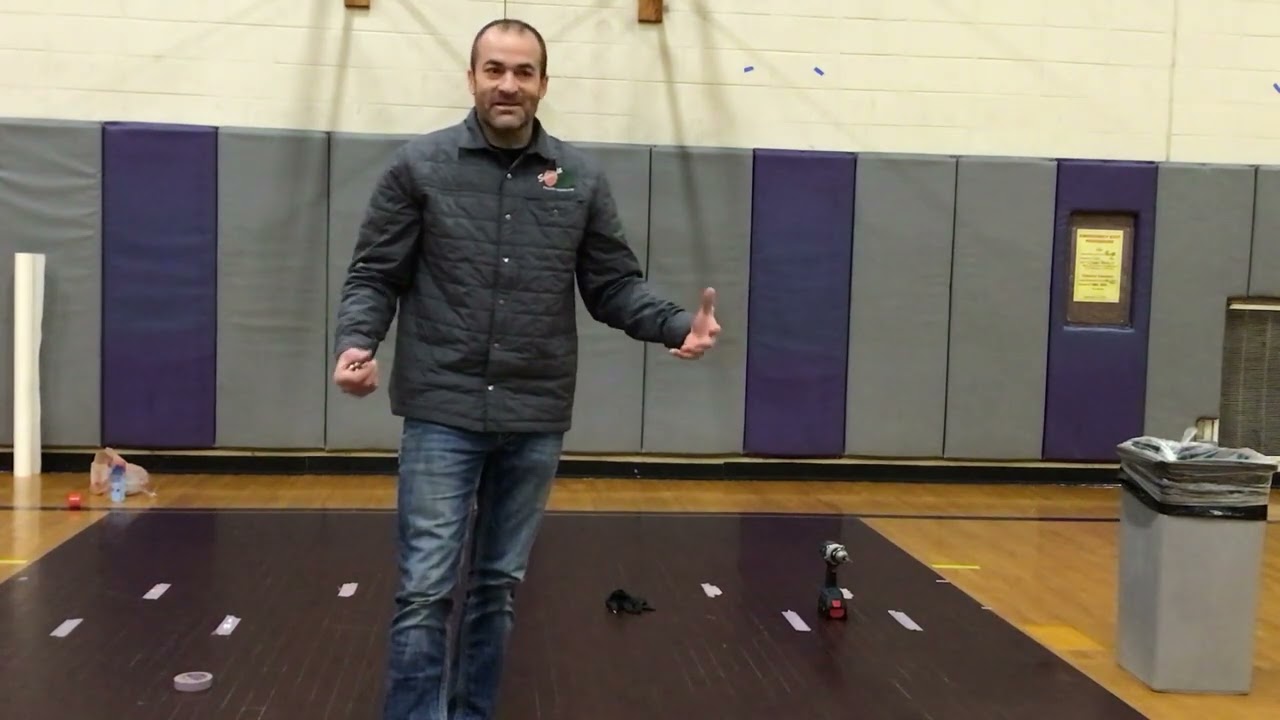 Gym Floor Deadspots using Spray Foam