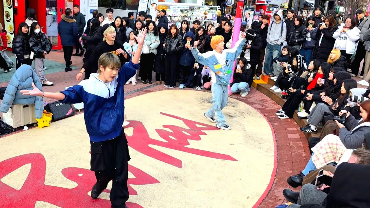 [STREET ARTIST] NEEZ. INTERACTIVE HONGDAE BUSKING. 250303.
