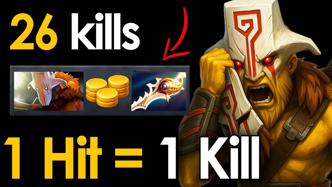 One Hit One Kill - Juggernaut Safe Lane Rapier Build 26 Kills | | Immortal 7.40c