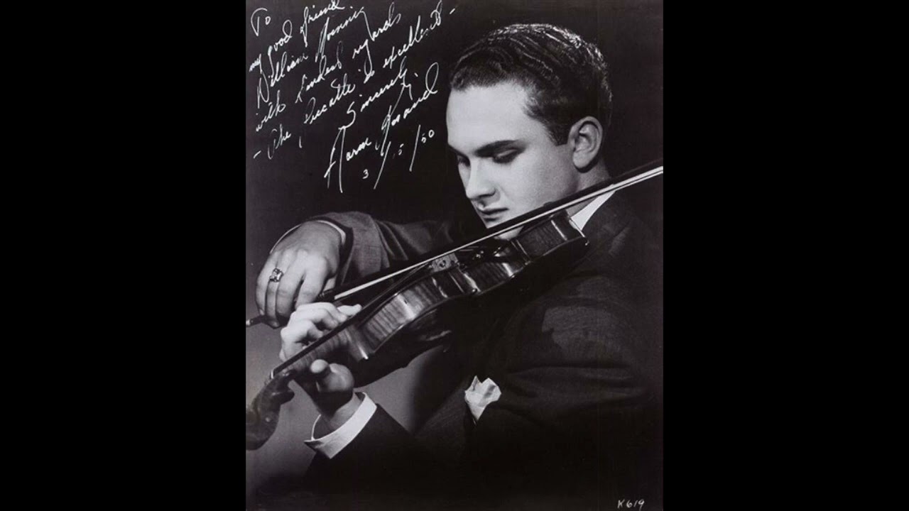 Aaron Rosand - Samuel Barber Violin Concerto -  L. Bernstein NY Phil - Oct 14 1960