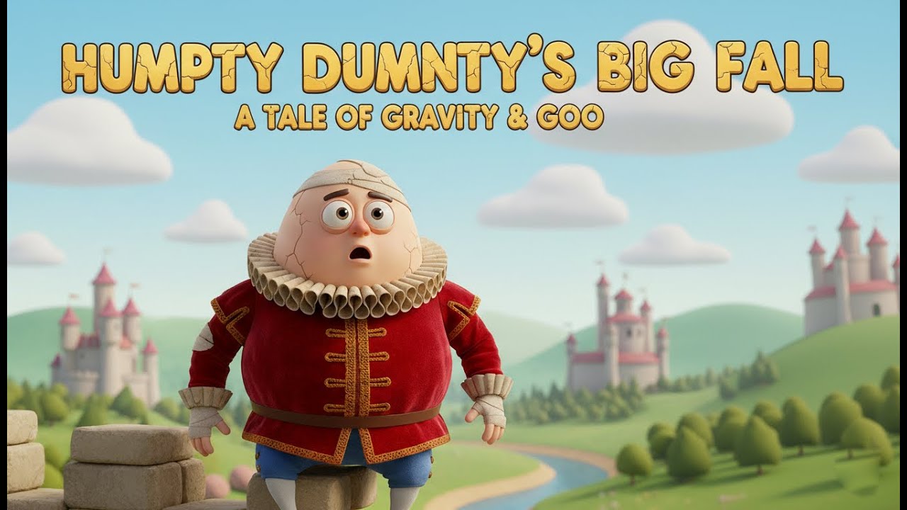 Humpty Dumpty | Nursery Rhyme & Kids Songs |3d Cartoon | KidyVibe TV