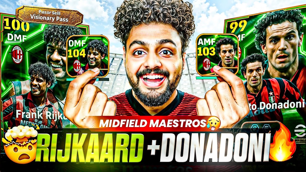 105 RIJKAARD + 104 DONADONI Full Gameplay🤯 | He Can Play EVERWHERE🔥 | Insane Tackles & Crazy Passes🥶