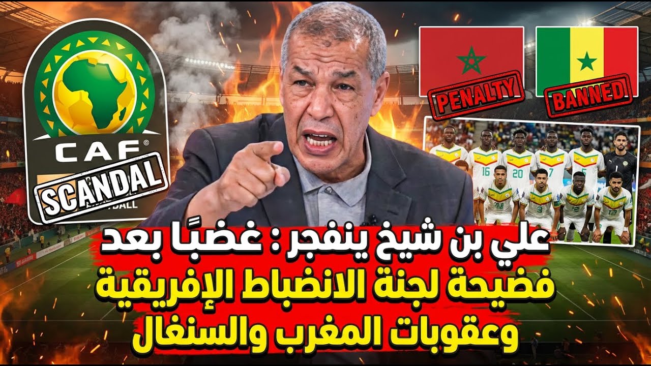 علي بن شيخ ينفجر غضبًا بعد فضيحة لجنة الانضباط الإفريقية وعقوبات المغرب والسنغال