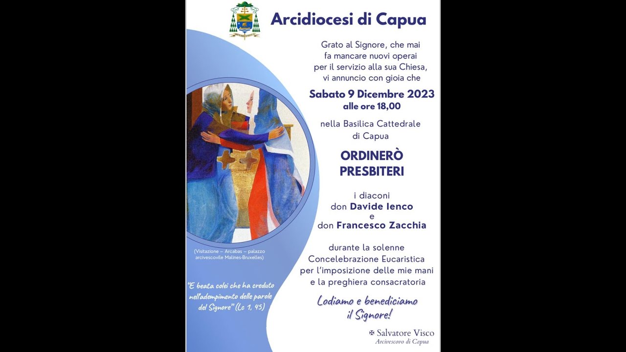ORDINAZIONE PRESBITERALE DI DON DAVIDE IENCO E DON FRANCESCO ZACCHIA