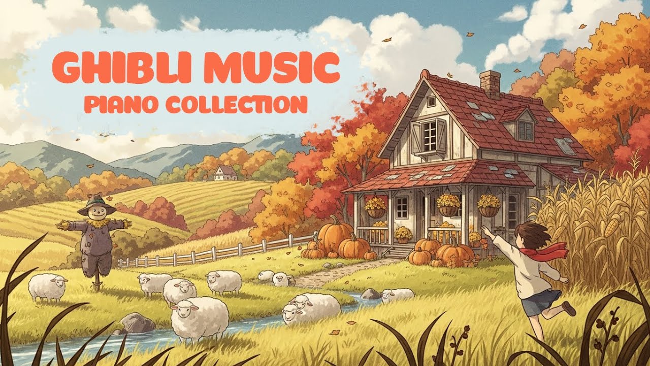🕯️🎶A place to rest your thought✏️📚 Studying through the calm hours with Ghibli piano 🌙🌿🎼