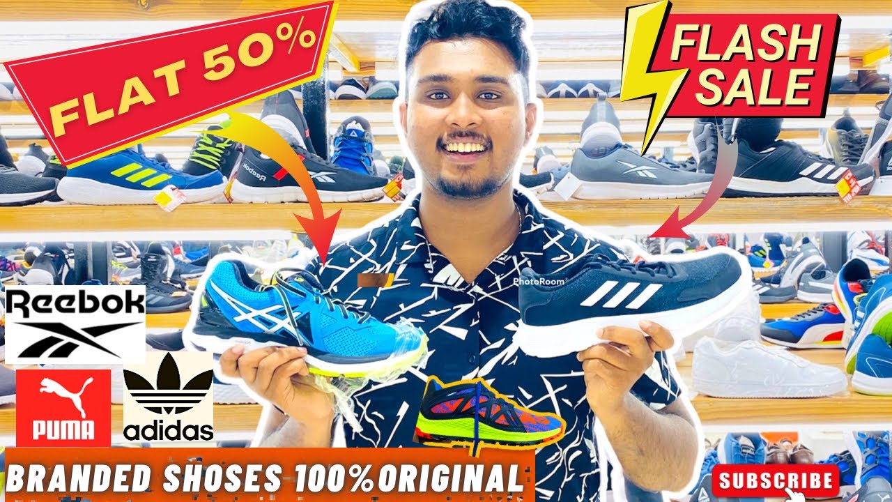 ഇവിടെ എല്ലാം പകുതി വില ഉള്ളു😮| Branded shoes & garments | flat 50%| 100 % original | factory outlet