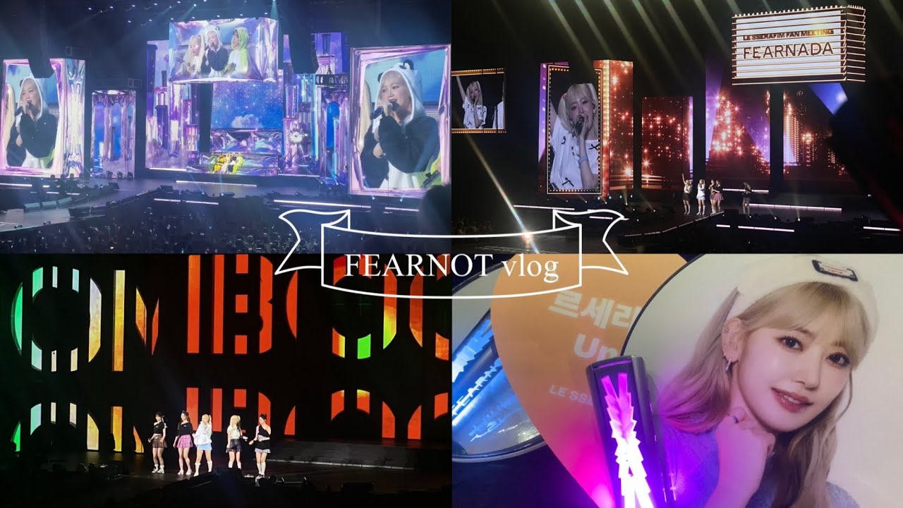 【vlog】LE SSERAFIM FAN MEETING ‘FEARNADA’ ライブ映像(※動画後半必見🧡)ピアアリーナMM2日目/POP UP STORE