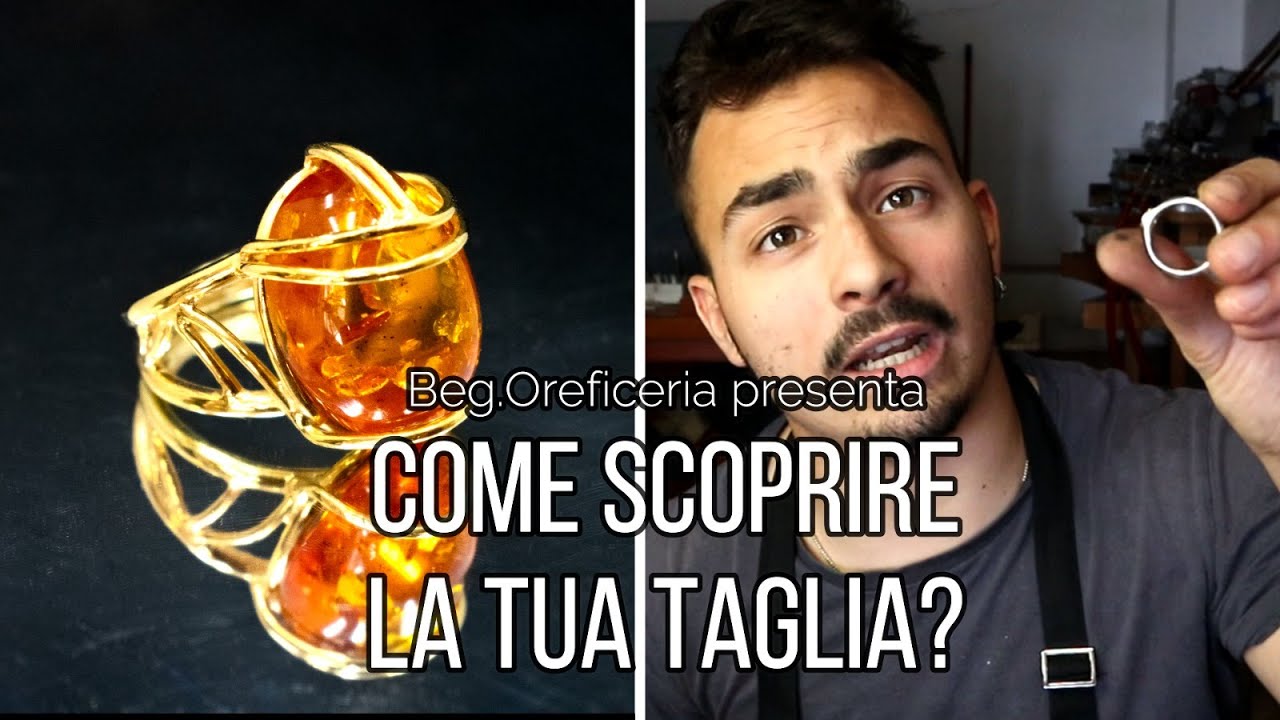 COME MISURARE LA TAGLIA del proprio dito | Begoreficeria