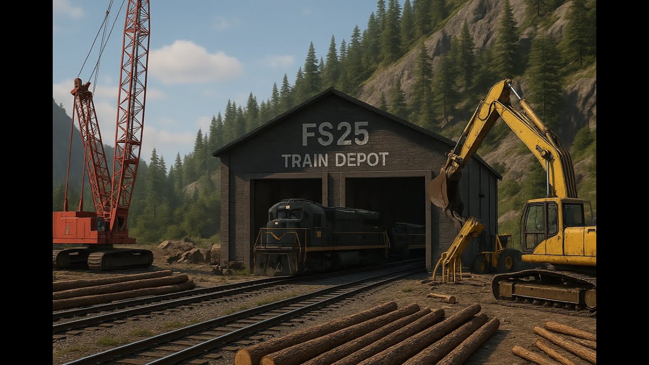 🚂 FS25 - EP.5 - Expanding the Train Network, Iron Processing Hub & Land Clearing! 🌲💪