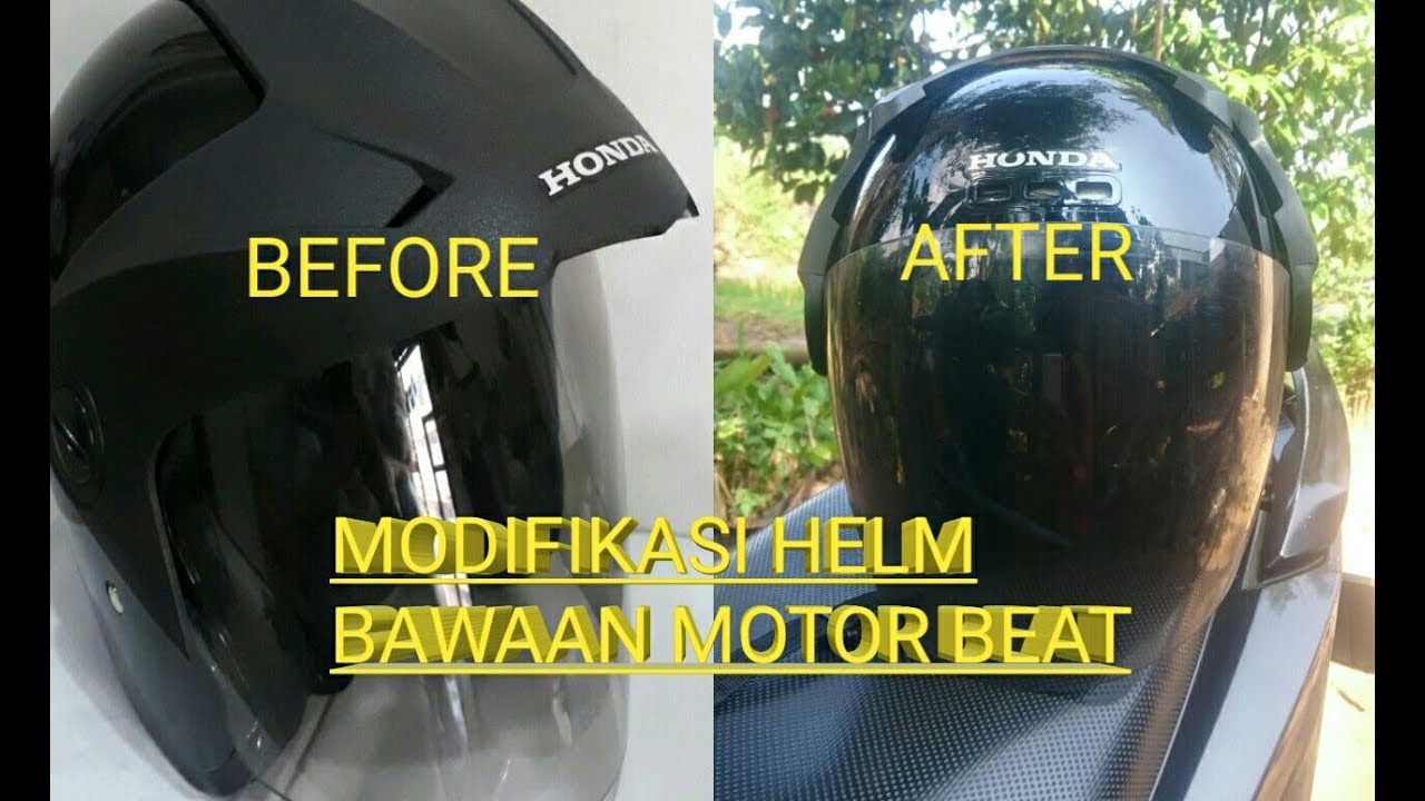 Modifikasi Helm Bawaan Honda Yang Sederhana