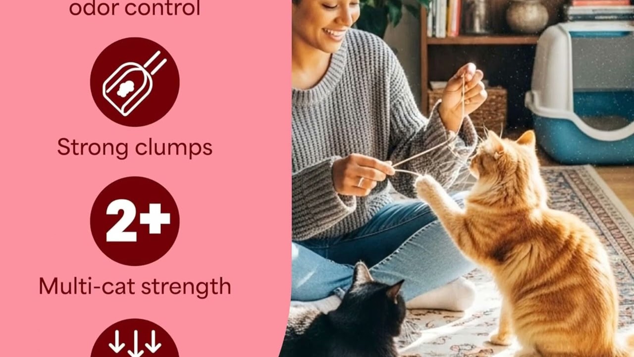 🐾 Fresh Step Multi-Cat Clumping Litter – 15 Days of Freshness & Odor-Free Living!