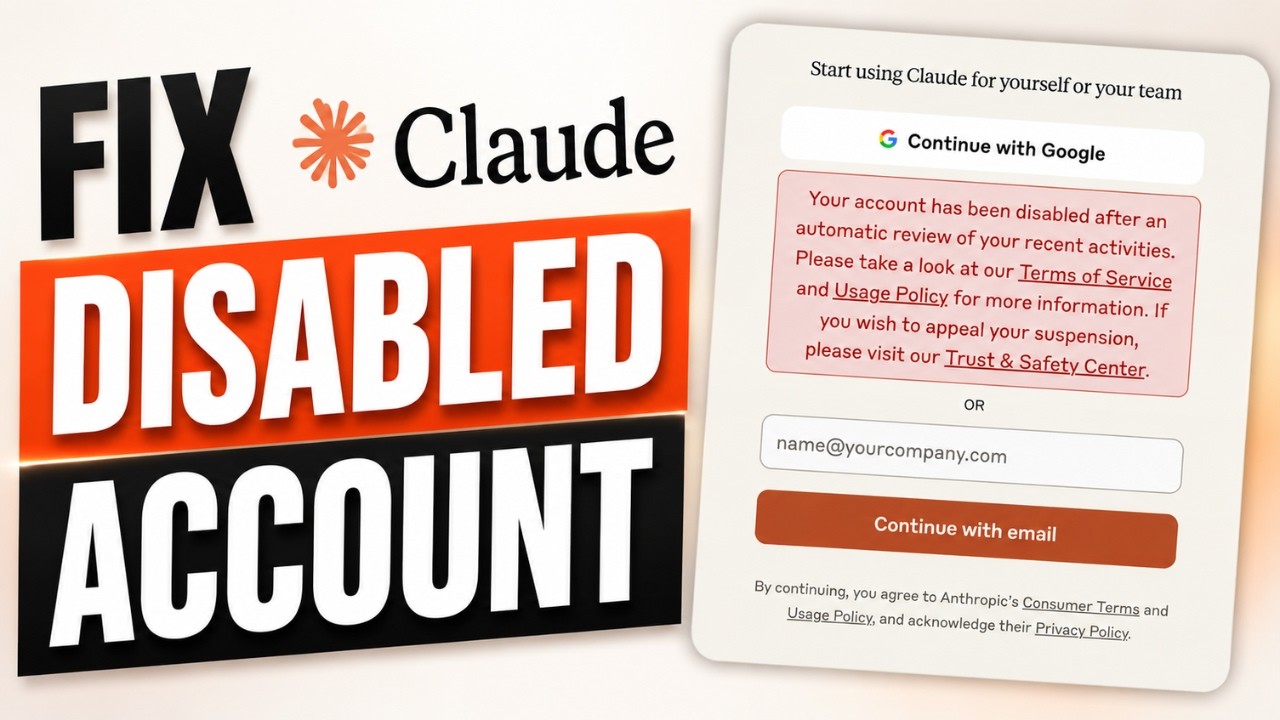 How to Fix Claude AI Is Disabled Error - Step By Step