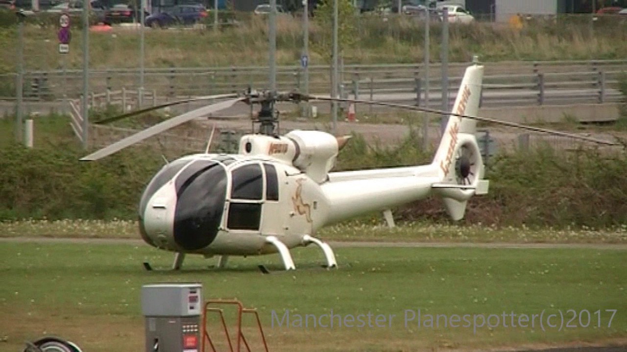 Private Helicopter N901B Aeropatiale SA34G Gazelle At Manchester City Airport Barton On 13/05/2017