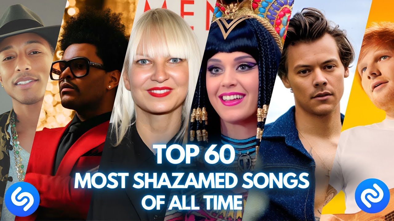 TOP 60 MOST SHAZAMED SONGS OF ALL TIME (March 2025) #shazam #top