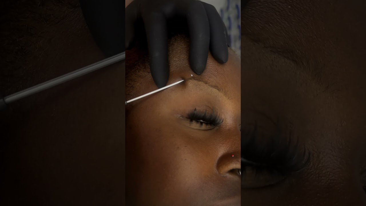 Unusual Eyebrow Piercing 🔥 Would you do this?