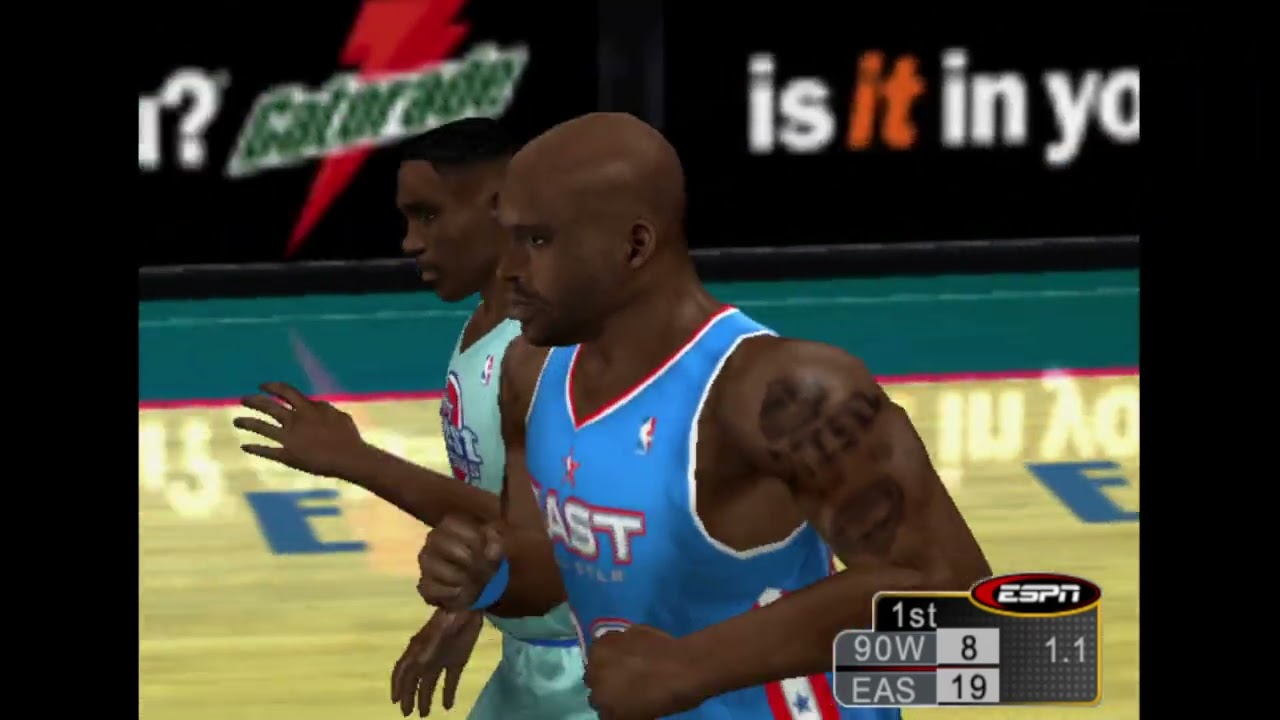 ESPN NBA 2K5 CPU vs CPU &ndash; 90's West All Stars vs East All Stars