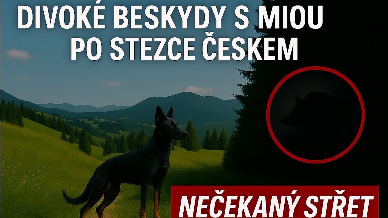 Divok&eacute; Beskydy se psem po stezce Českem  + nečekan&yacute; střet