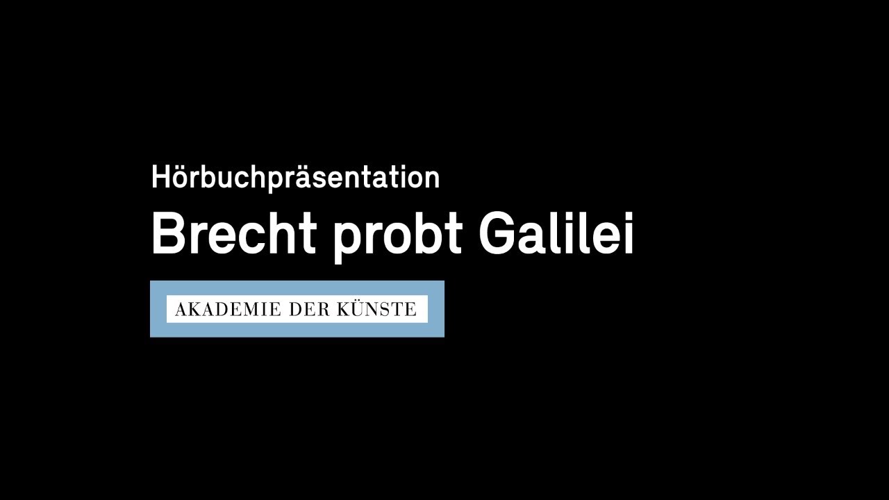 Brecht probt Galilei 1955/56